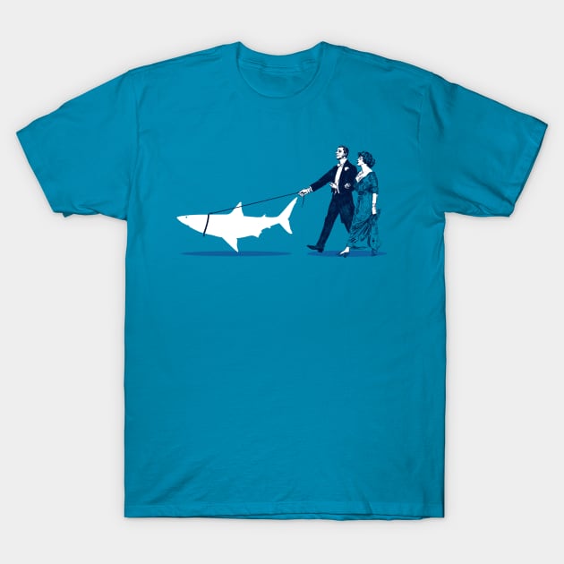 Walk the Shark T-Shirt by RobArt